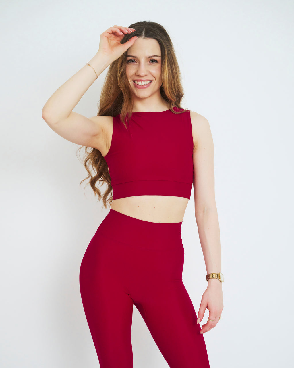 REFORMER TOP - BURGUNDY
