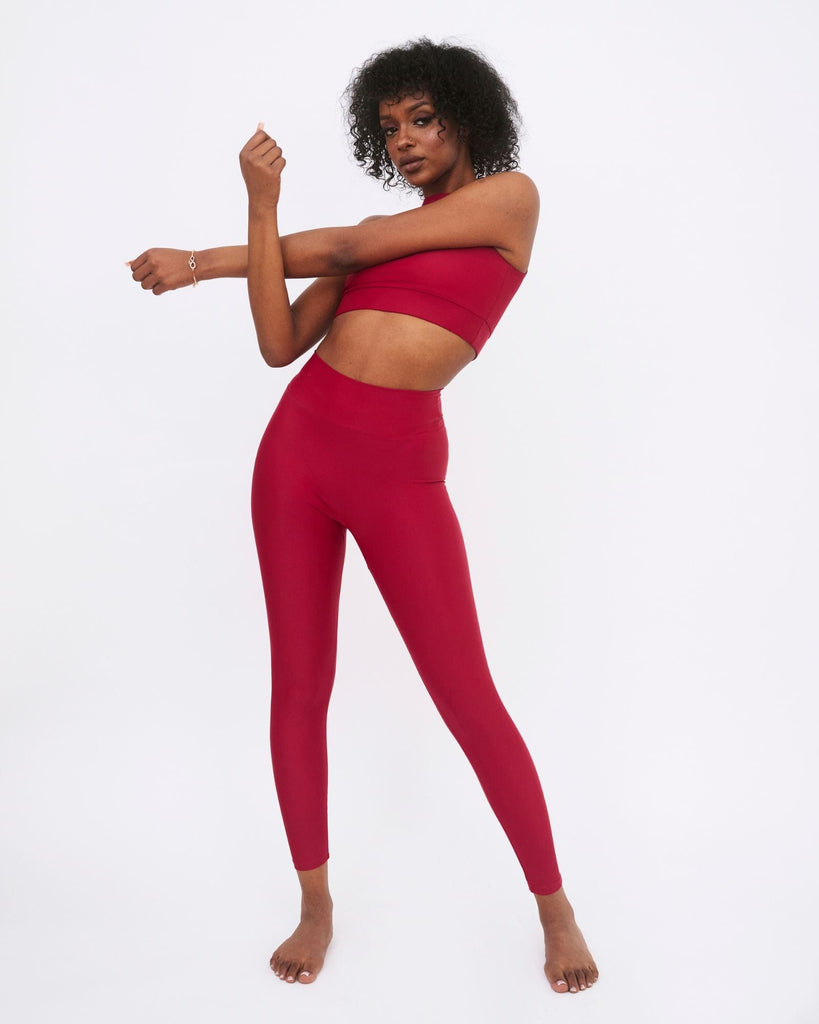 FANNA polewear Activewear REFORMER LEGGINGS - BURGUNDY