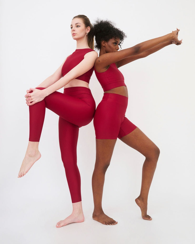 FANNA polewear Activewear REFORMER SHORT - BURGUNDY