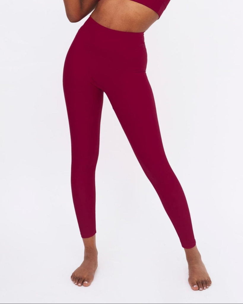 FANNA polewear Activewear XS / BURGUNDY REFORMER LEGGINGS - BURGUNDY