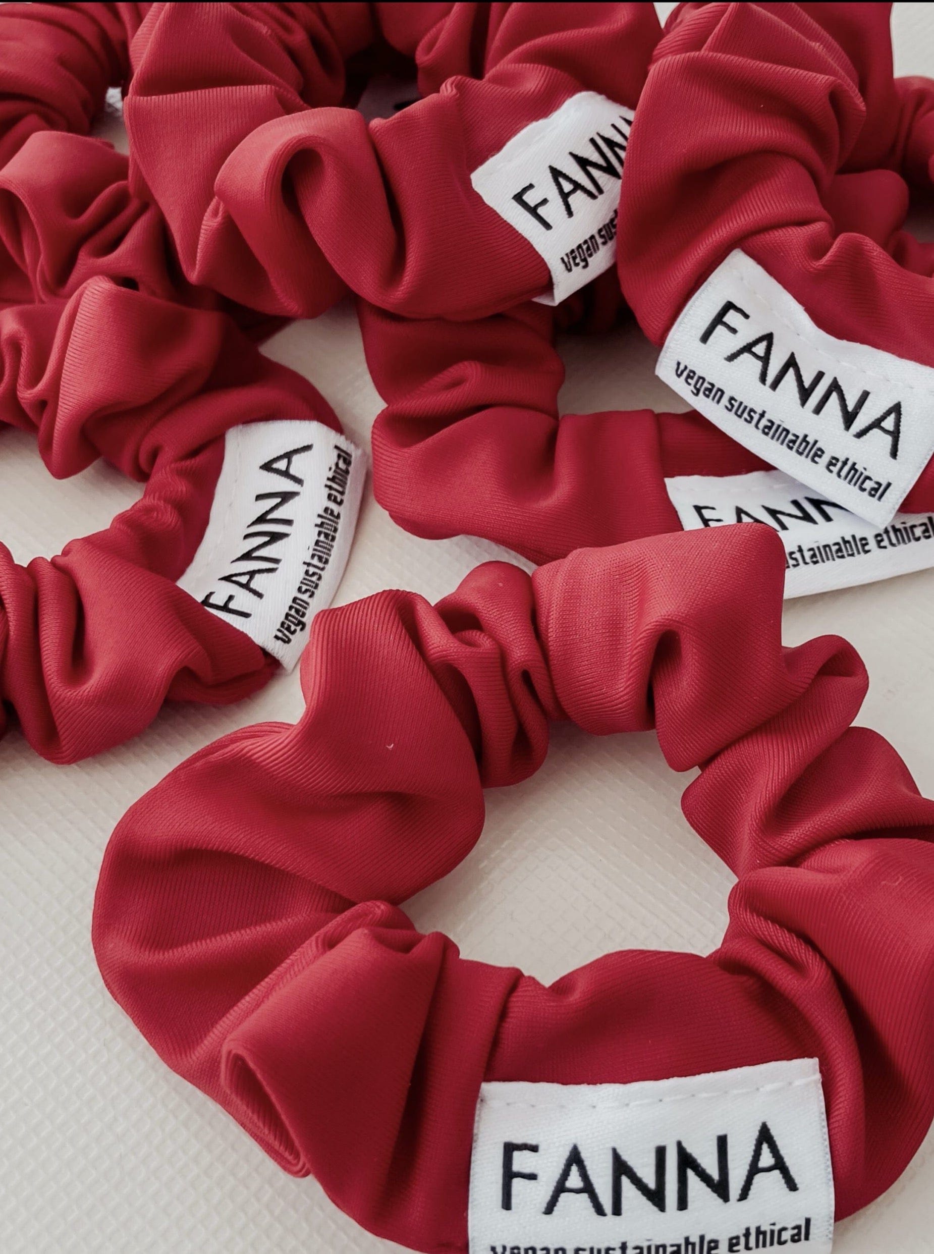 FANNA polewear Hair Accessories RED FANNA SCRUNCHIE