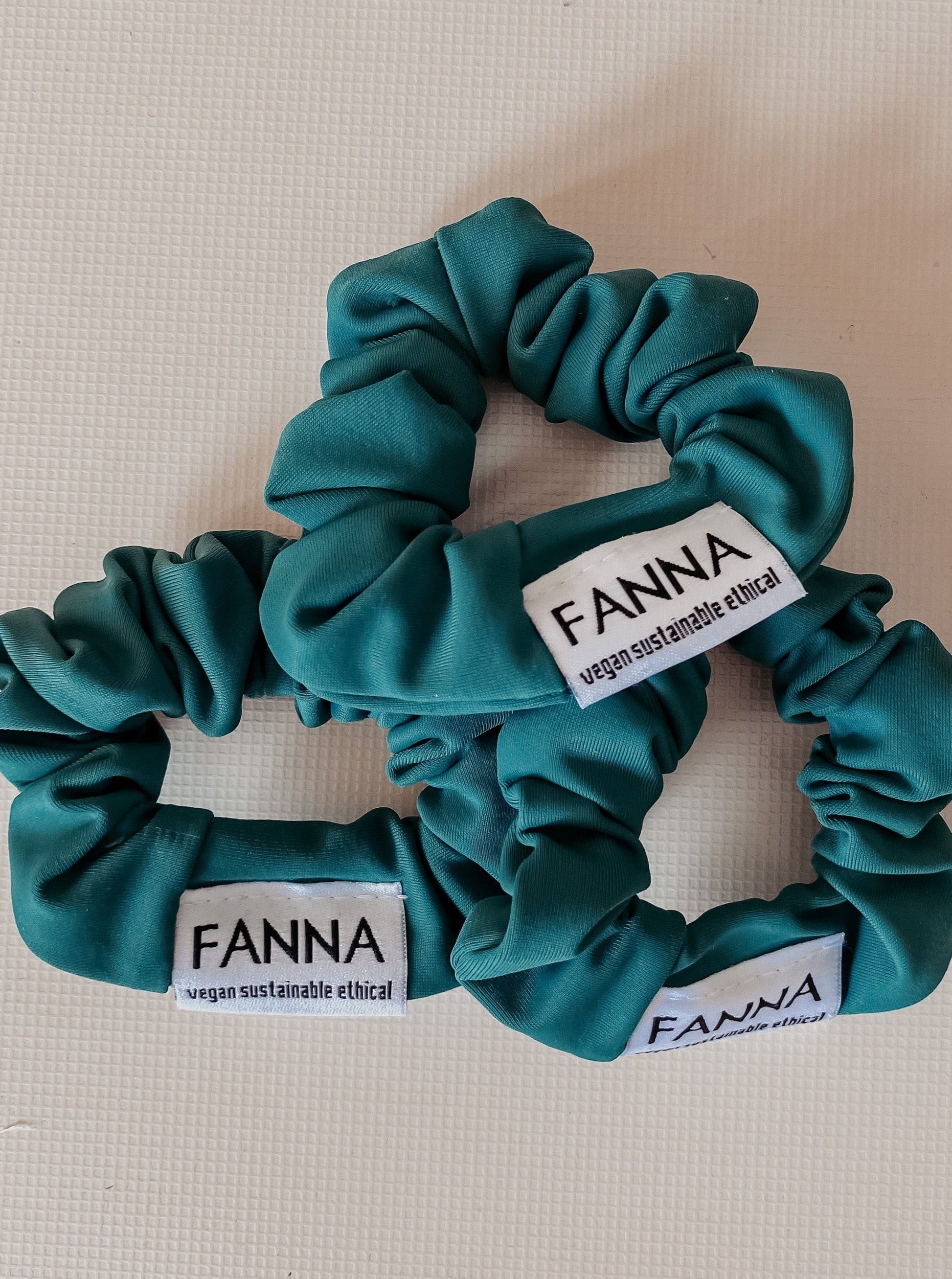FANNA polewear Hair Accessories TEAL FANNA SCRUNCHIE
