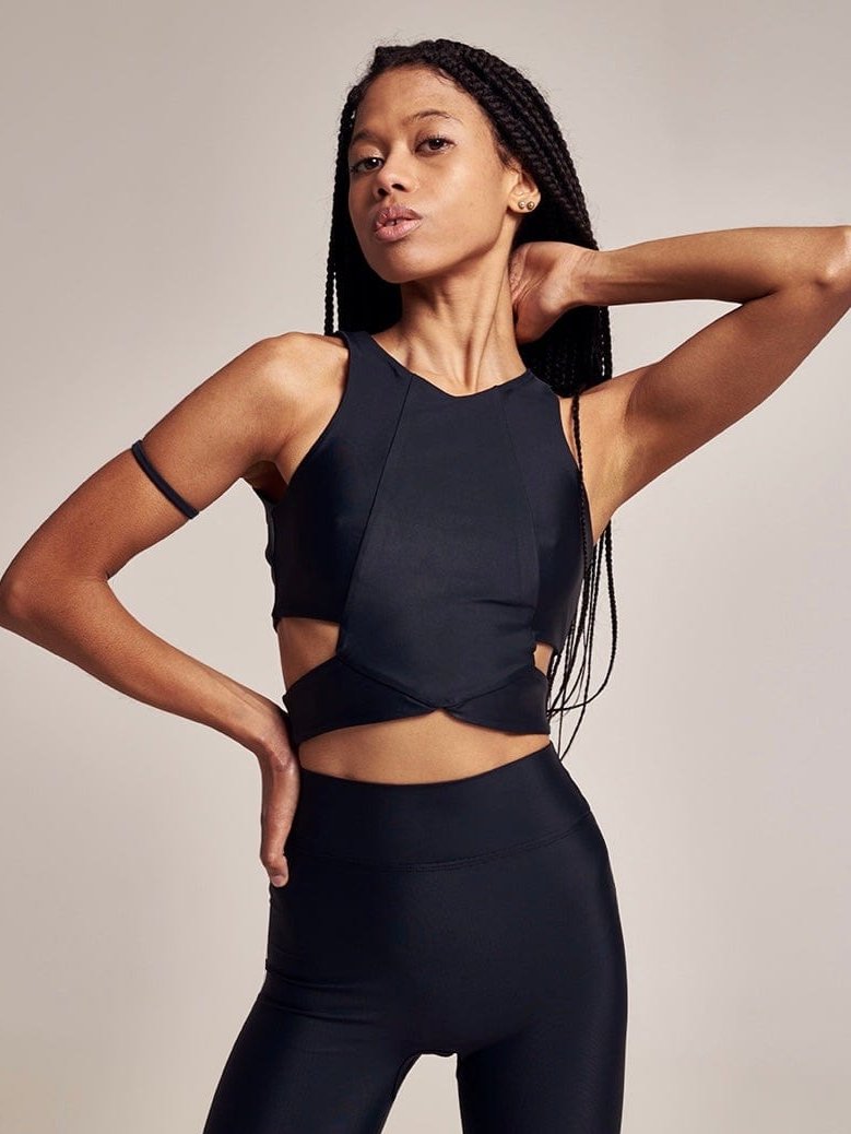 FANNA polewear Swimwear XS / BLACK HARMONY TOP