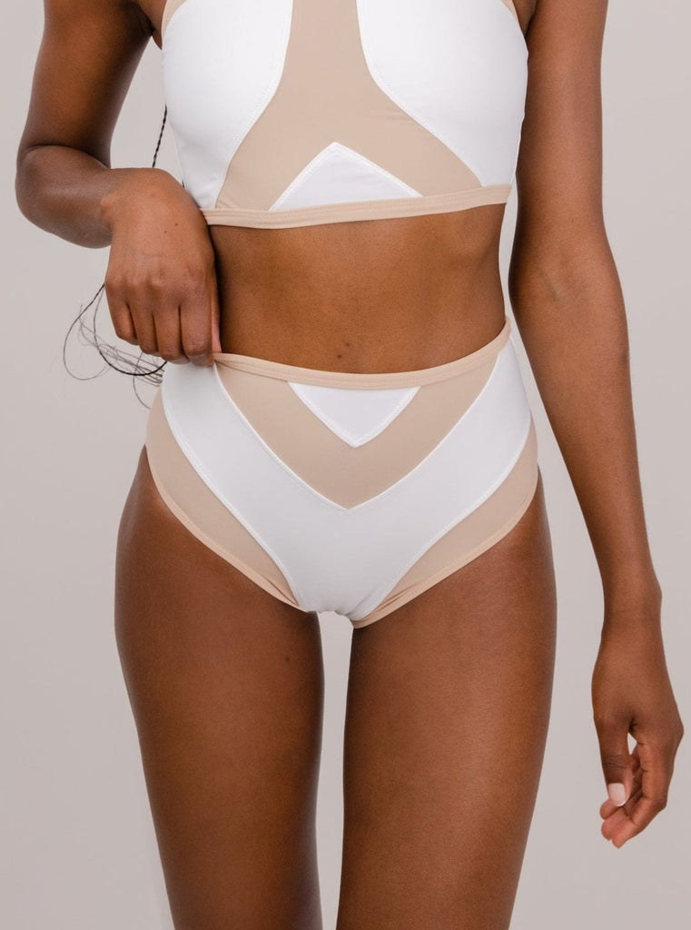 FANNA polewear Swimwear XS / WHITE SHARK BOTTOM