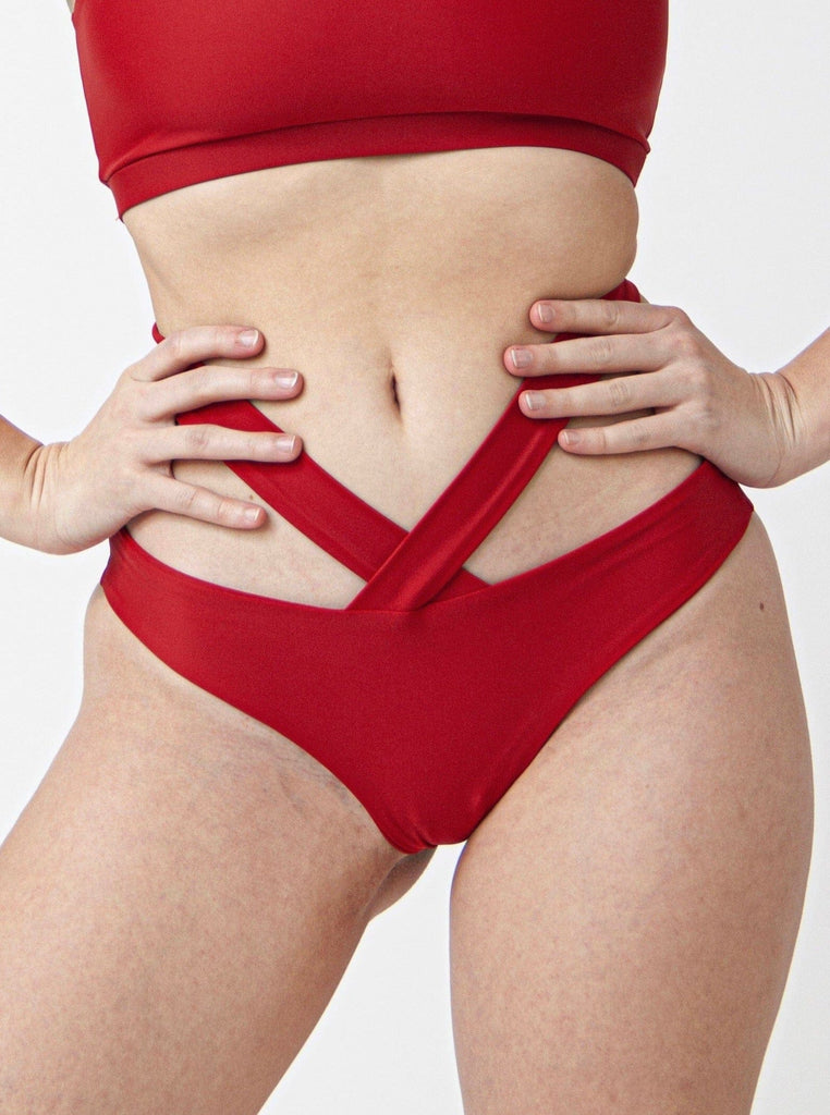 FANNA polewear Swimwear XL / RED WARM PANTY